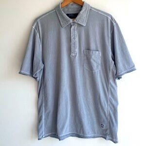 Nat Nast Luxury‎ Originals American Fit Pocket Snap Polo Size XL Smoke Gray